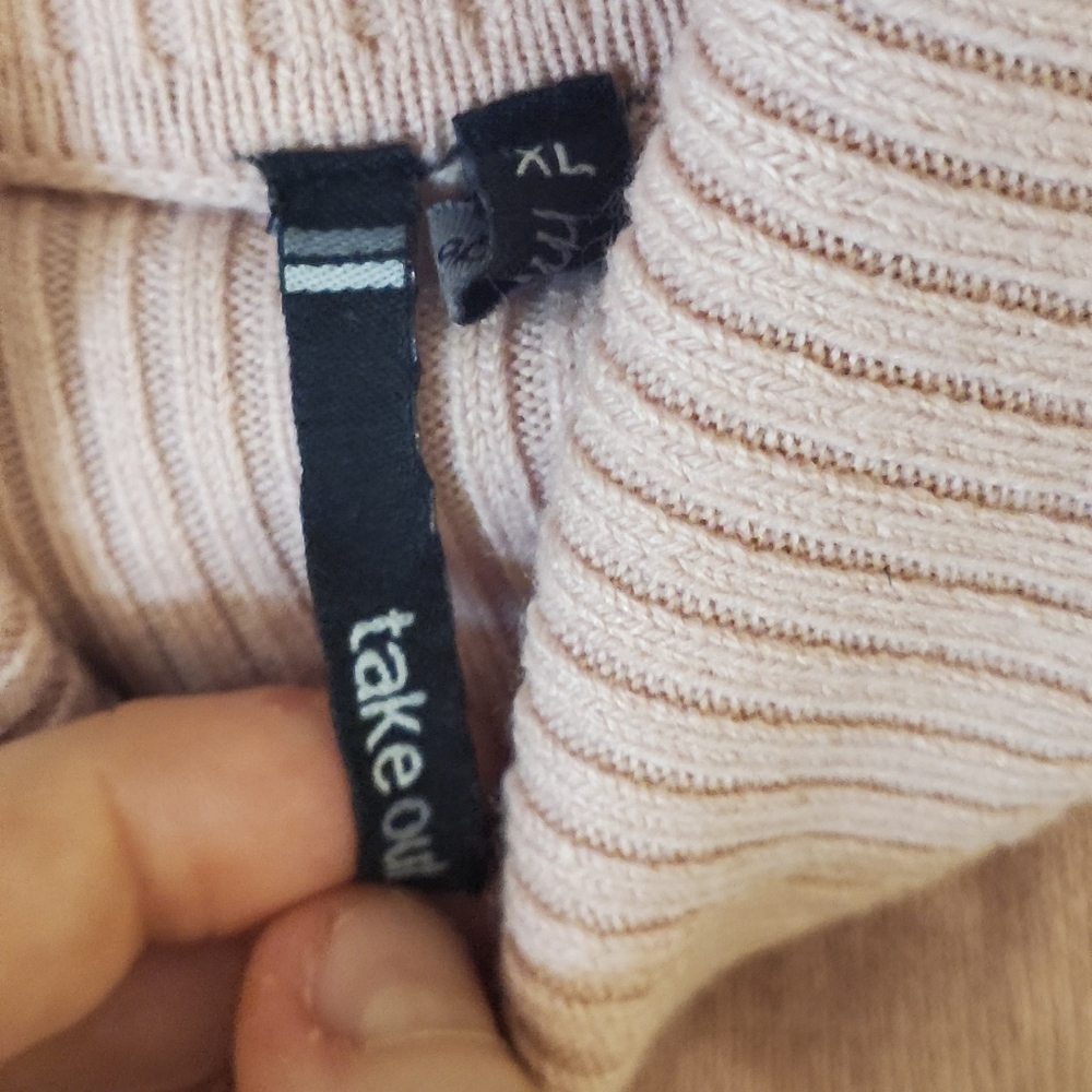 Blush pink blouse sweater size extra large